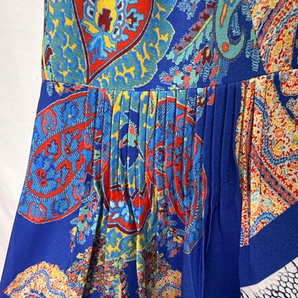 Ranna Gill Anthropologie Boteh
Jewel Beaded Maxi Dress Size 0 Blue Halter Neck - Picture 9 of 11